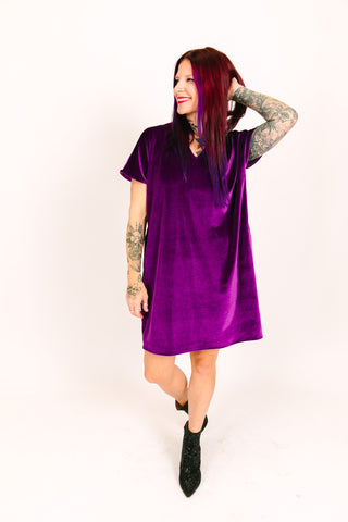 purple velvet cocktail dress Amarra 88683 Size 12 Purple Velvet Cocktail Homecoming Dress