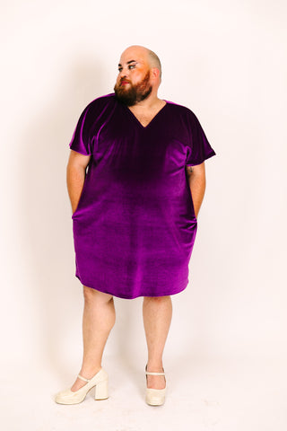 plus size purple fringe dress City Chic Plus Size Kira Dress