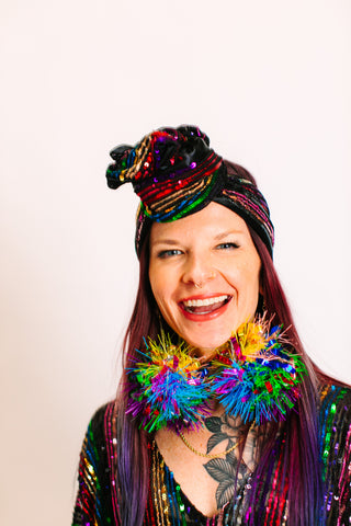ROYGBIV Sequin Party Wrap