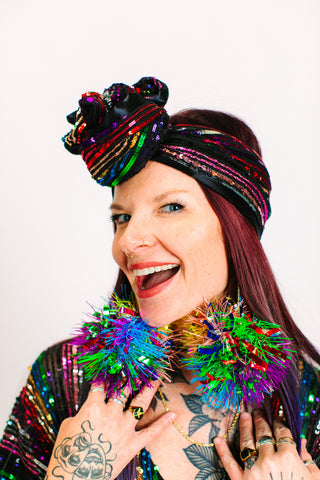 ROYGBIV Sequin Party Wrap
