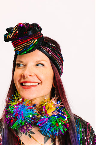 ROYGBIV Sequin Party Wrap