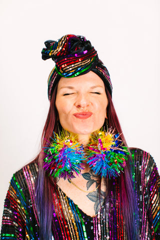 ROYGBIV Sequin Party Wrap