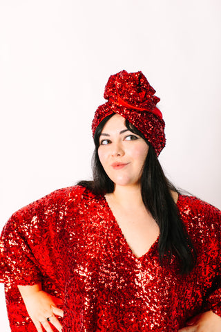 Red Sequin Party Wrap