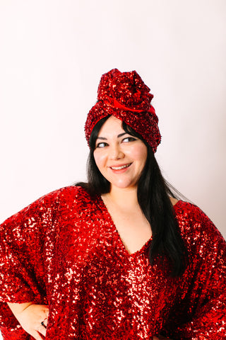 Red Sequin Party Wrap