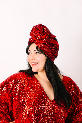 Red Sequin Party Wrap