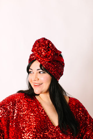 Red Sequin Party Wrap