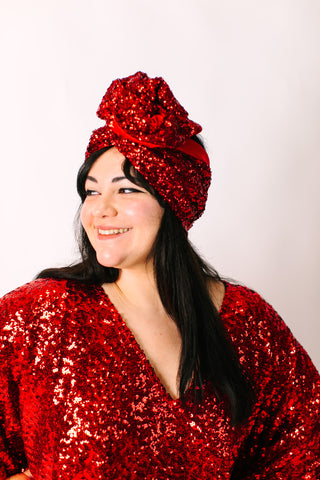 Red Sequin Party Wrap