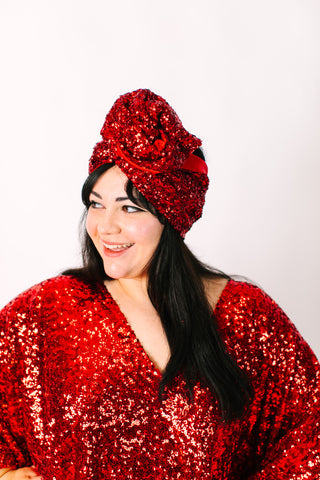 Red Sequin Party Wrap