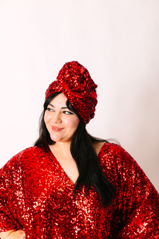 Red Sequin Party Wrap