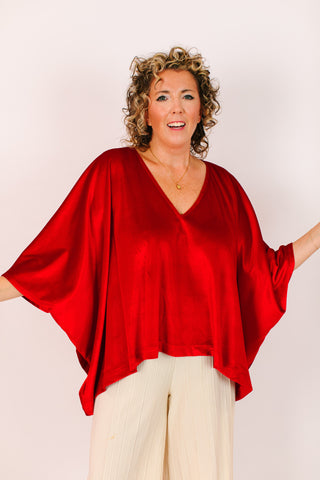 Red Velvet Tunic