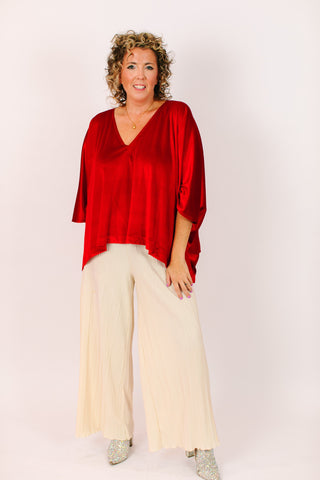 Red Velvet Tunic