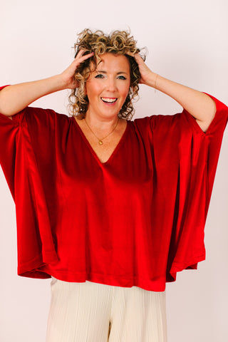 Red Velvet Tunic