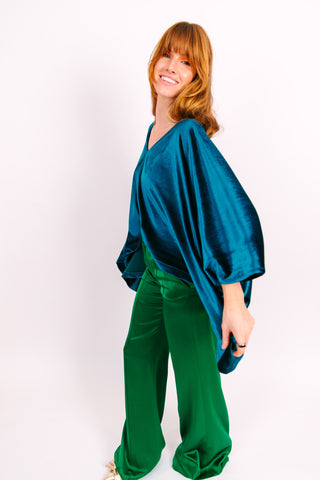 Teal Velvet Tunic