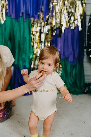 Future King Cake Connoisseur Onesie - Fringe+Co