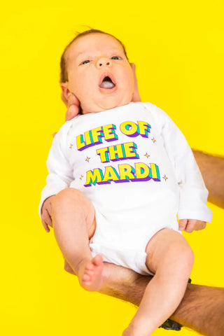 Life of the Mardi Baby Onesie Mardi Gras Baby Fashion