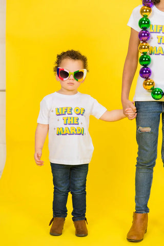 Life of the Mardi Toddler Party Tee Mardi Gras Fashion