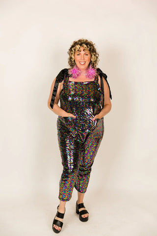 Rainbow Sequin Party Jumpsuit - Fringe+Co