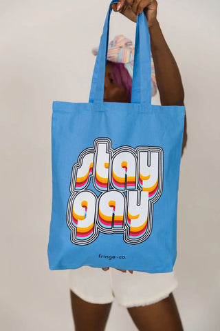 Stay Gay Screenprint Pride Tote